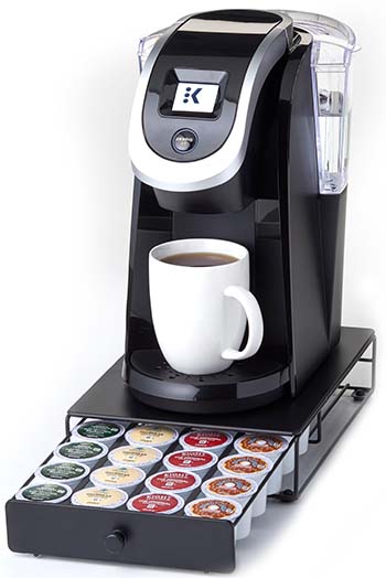An image of the Keurig pod-based coffee machine 
