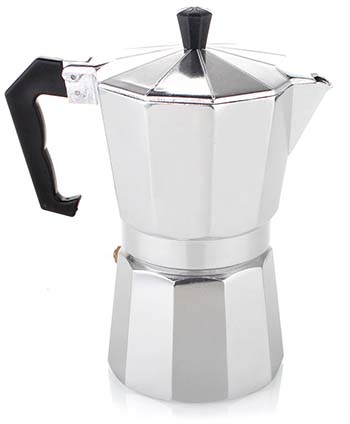 An image of a Moka Pot, a manual coffee making machine
