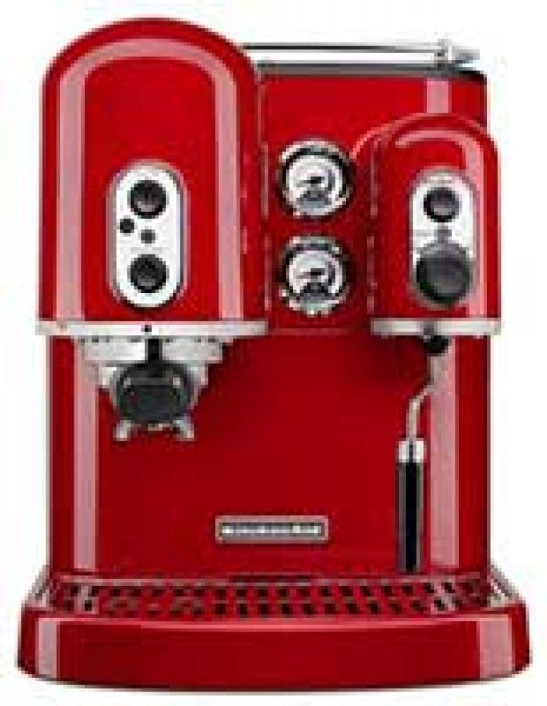 KitchenAid Pro Line Espresso Machine Review Empire Red - Coffee Dino