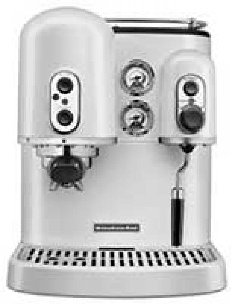 KitchenAid Pro Line Espresso Machine Review Frosted Pearl White - Coffee Dino