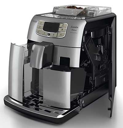 An image on the water tank of Saeco Intelia Superautomatic Espresso Machine