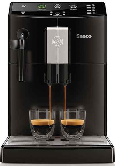 An image of the telescoping coffee spigot of Saeco Pure Espresso Machine
