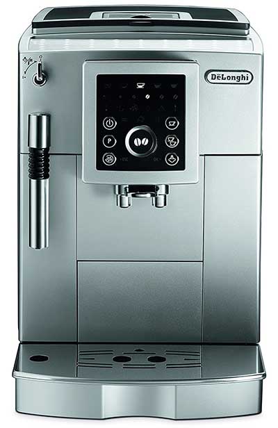 An image of DeLonghi ECAM23210SB,  a capable super automatic espresso machine