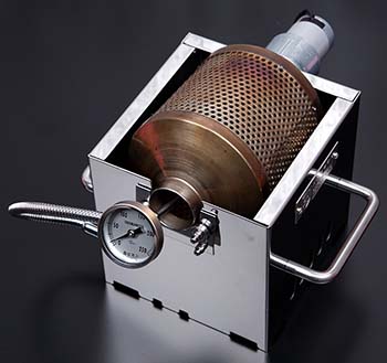 An image of the KALDI Mini, a capable home coffee roaster