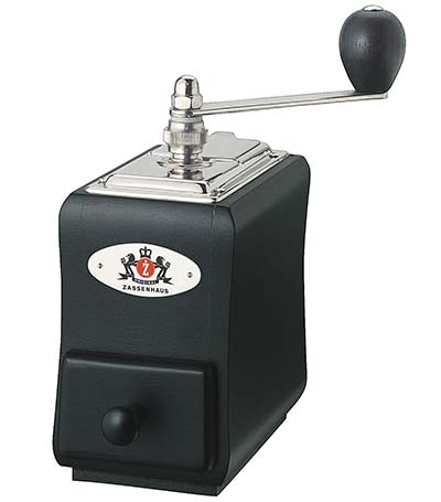 An image of the Zassenhaus Santiago mill grinder which is offered in three varieties 