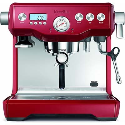 Breville Dual Boiler Espresso Machine in Cranberry Red 