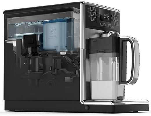 Top-loading water reservoir of Saeco Picobaristo Super-Automatic Espresso Machine