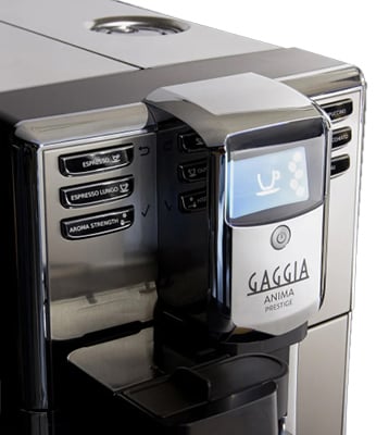 Control display of Gaggia Anima Prestige Espresso Machine