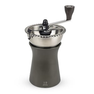 Peugeot Kronos Coffee Mill with a black plastic base